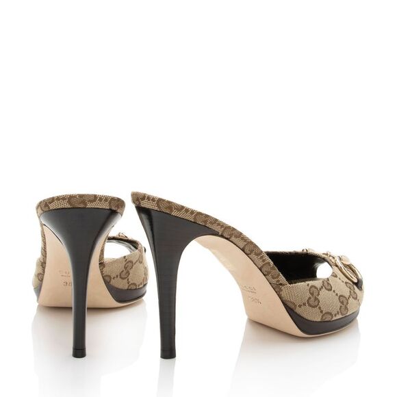 Gucci GG Canvas Horsebit Mules - Size 8.5 / 38.5 - Picture 3 of 8